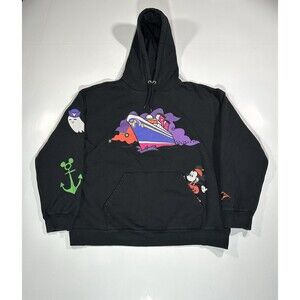 Disney Cruise Line Mickey Halloween Hoodie Adult Sz 2XL Pullover Hood Sweatshirt